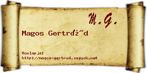Magos Gertrúd névjegykártya